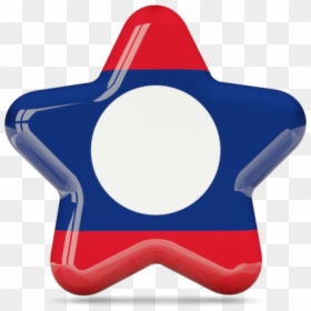 Puerto Rico Star Png, Transparent Png - laos flag png