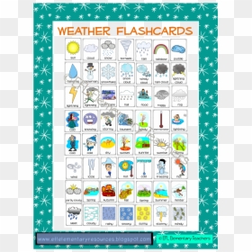 Esl Weather Flashcards, HD Png Download - sunny weather png