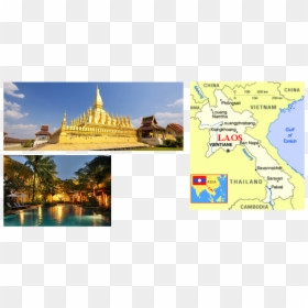 Picture - Pha That Luang, HD Png Download - laos flag png