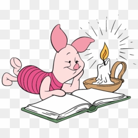 Piglet Clip Art - Reading A Book Disney, HD Png Download - winnie pooh png