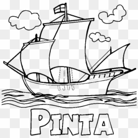Transparent Christopher Columbus Clipart - Christopher Columbus Boats Drawing, HD Png Download - columbus png