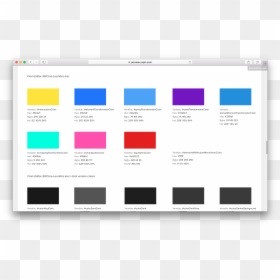 Color Palette Design System, HD Png Download - color swatches png