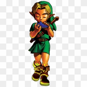 Link Ocarina Of Time Png - Transparent Legend Of Zelda Gif, Png Download - ocarina png