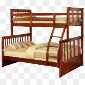 Twin Over Full Bunk Bed With Storage Drawers, HD Png Download - bunk bed png