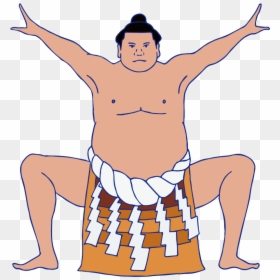 Transparent Sumo Wrestler Clipart - Cartoon, HD Png Download - sumo wrestler png