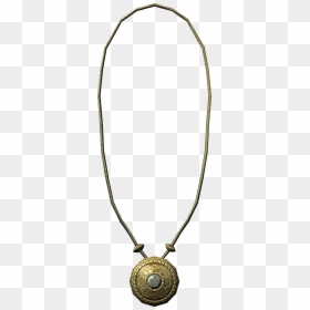 Gold Diamond Necklace - Gold Diamond Necklace Skyrim, HD Png Download - amulet png