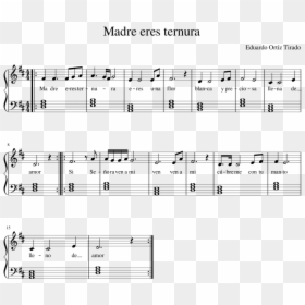 Unsteady Sheet Music, HD Png Download - madre png