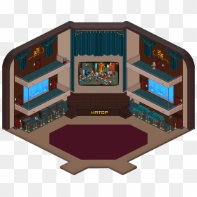 37 377234 Teatro Frost Pronto Stage Mpu Habbo - Habbo House Interior, HD Png Download - stage floor png