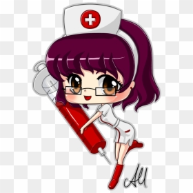 Transparent Nurse Hat Clipart - Nurse Chibi Png, Png Download - enfermera png