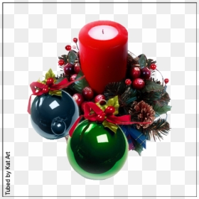 Advent Candle, HD Png Download - adornos navideños png