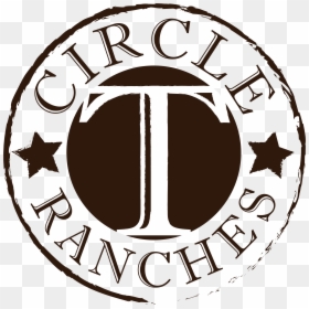 Circle T Ranches Logo - Circle, HD Png Download - monogram border png
