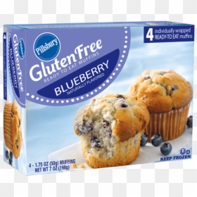 Gluten Free Blueberry Muffins Box, HD Png Download - blueberry muffin png