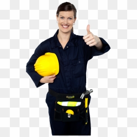 Mujer Feliz Construccion , Png Download - Png Play Woman Worker, Transparent Png - mujer feliz png
