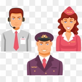 Transparent Flight Attendant Serving Clipart, HD Png Download - flight attendant png