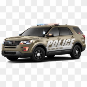 Police Interceptor Utility Awd Smokestone Metallic - 2019 Ford Explorer Police Interceptor For Sale, HD Png Download - police cars png