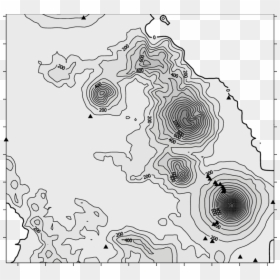 Contour Mayon Volcano, HD Png Download - topography lines png