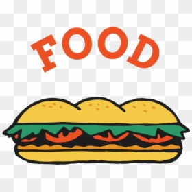 Po Boy Drawing, HD Png Download - pão png