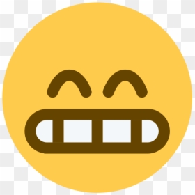 Emoji Grimacing Face, HD Png Download - mujer feliz png