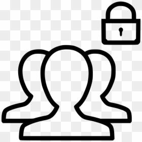 Group S Contacts People Lock Secure Security Password - Create New Group Icon, HD Png Download - locked png