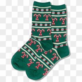 Women"s Candy Cane Stripe Socks"  Class="slick Lazy - Sock, HD Png Download - candy cane heart png