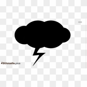 Lightning Cloud Clipart Image Transparent Png, Png Download - thunder cloud png