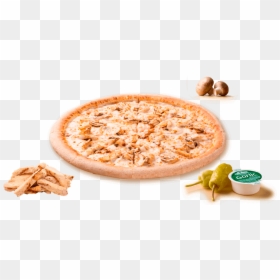 Pizza Pollo Y Champiñones, HD Png Download - pollo png