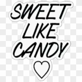 #sweetlikecandy #sweet #like #candy #overlay #iconoverlay, HD Png Download - candy cane heart png