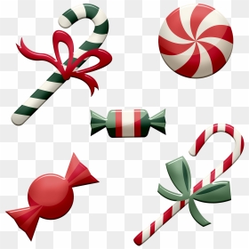 Red Green Candy Clipart Hd, HD Png Download - candy cane heart png