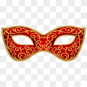 Mask Clipart Red - Red Masquerade Mask Clipart, HD Png Download - eye mask png