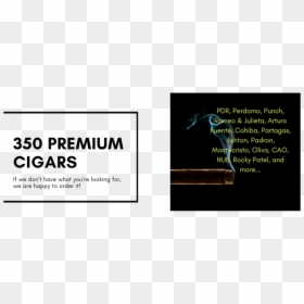 350 Premium Cigars - Graphic Design, HD Png Download - cigars png