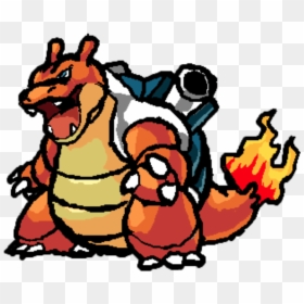 Charizard Fused With Blastoise, HD Png Download - charzard png