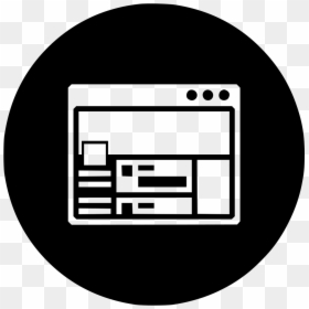 Web Twitter Page Design Layout Wireframe - Blog Layout Icon Png, Transparent Png - twitter icon circle png
