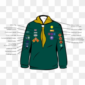 Cub Scout Scouting The Scout Association Badge Scout - Cub Badge Placement Uk, HD Png Download - webelos png