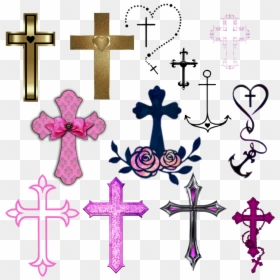 #crosses #decorative - Cross, HD Png Download - decorative cross png