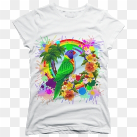 Playeras Con Flores, HD Png Download - rainbow explosion png