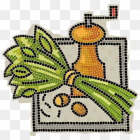 Vector Illustration Of Decorative Mosaic Manual Burr - Cross-stitch, HD Png Download - decorative cross png