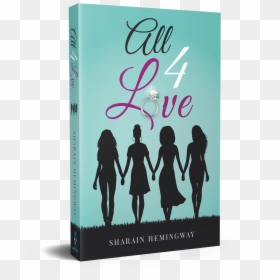 All 4 Love 3d Mockup 1book - Graphic Design, HD Png Download - books .png