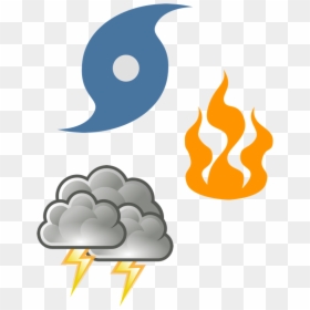 Storm Gif Clip Art - Thunderstorm Clipart, HD Png Download - flame art png
