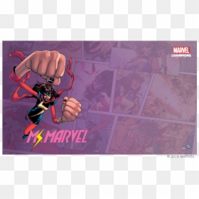 Marvel Champions Playmats, HD Png Download - ms marvel png