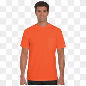 Red Orange T Shirt Template , Png Download - Active Shirt, Transparent Png - blank tshirt template png