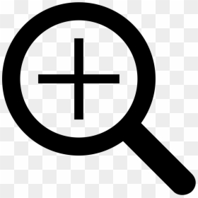 Plus Zoom Or Search Symbol Of Interface - Zoom In Icon Svg, HD Png Download - zoom icon png