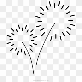 Drawing Fireworks Black And White - Fireworks Icon Free Transparent, HD Png Download - fireworks icon png