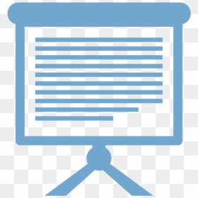 Blue Presentation Icon Png, Transparent Png - presentation icon png