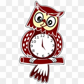 Transparent Clock Clip Art Png - Clipart Clock With Animals, Png Download - owl icon png