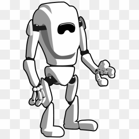 Robot Black And White Android Art - Robot Black And White Vector, HD Png Download - android robot png