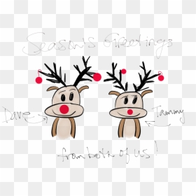 Seasons Greetings Uncategorized - Eindejaarswensen, HD Png Download - raindeer png