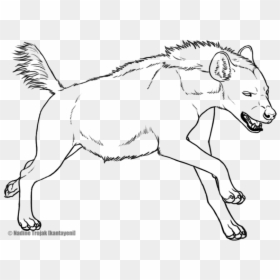 Transparent Lineart Png - Hyena Lineart, Png Download - lineart png