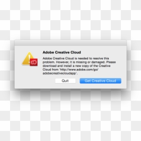 Adobe Creative Cloud Error, HD Png Download - adobe creative cloud png