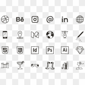 Finances Icons Hand Drawn, HD Png Download - hand drawn square png