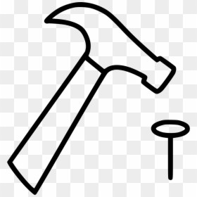 Hammer And Nail - Hammer And Nails Icon Png, Transparent Png - nail.png